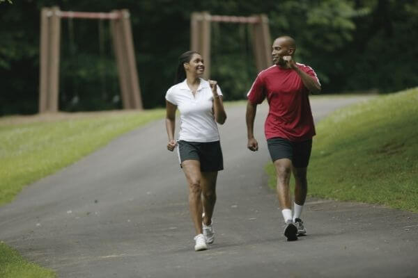 walking outdoors 2 miles depends on weather too