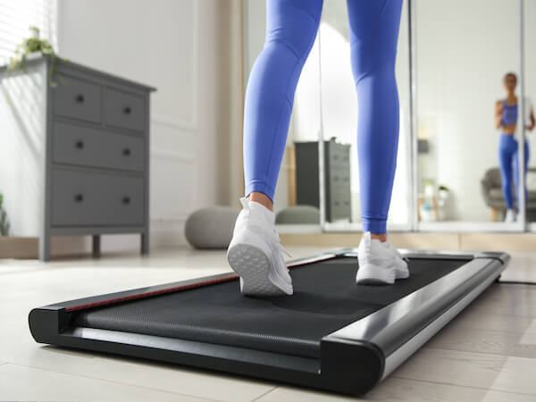 walking on a treadmill is convenient